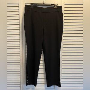 Roz & ALI Women’s Black Pull-on Dress Pants Career Pants Size 14